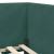 Cadru de pat colțar cu saltea cu headboard 2 pcs Verde Catifea GartenMobel Dekor
