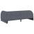 Cadru de pat colțar cu saltea cu headboard 2 pcs Gri Catifea GartenMobel Dekor