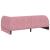 Cadru de pat colțar cu saltea cu headboard 2 pcs Roz Catifea GartenMobel Dekor