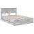 Cadru de pat Gri din beton 160 x 200 cm Lemn Ingineresc GartenMobel Dekor