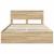 Cadru de pat Stejar Sonoma 150 x 200 cm Lemn Ingineresc GartenMobel Dekor