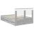Cadru de pat cu sertar Gri Sonoma 120 x 190 cm Lemn Ingineresc GartenMobel Dekor