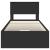Cadru de pat cu sertar Negru 100 x 200 cm Lemn Ingineresc GartenMobel Dekor