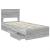 Cadru de pat cu sertar Gri Sonoma 100 x 200 cm Lemn Ingineresc GartenMobel Dekor