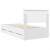Cadru de pat cu sertar Alb 90 x 200 cm Lemn Ingineresc GartenMobel Dekor
