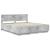 Cadru de pat Gri din beton 200 x 200 cm Lemn compozit GartenMobel Dekor