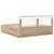 Cadru de pat Stejar Sonoma 180 x 200 cm Lemn compozit GartenMobel Dekor