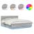 Cadru de pat cu headboard Gri Sonoma 180 x 200 cm Lemn compozit GartenMobel Dekor