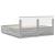 Cadru de pat cu headboard Gri Sonoma 180 x 200 cm Lemn compozit GartenMobel Dekor