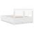 Cadru de pat cu headboard Alb 150 x 200 cm Lemn compozit GartenMobel Dekor
