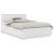 Cadru de pat cu headboard Alb 150 x 200 cm Lemn compozit GartenMobel Dekor