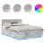 Cadru de pat Gri din beton 150 x 200 cm Lemn compozit GartenMobel Dekor
