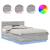 Cadru de pat cu headboard Gri Sonoma 150 x 200 cm Lemn compozit GartenMobel Dekor