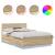 Cadru de pat Stejar Sonoma 140 x 190 cm Lemn compozit GartenMobel Dekor