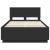 Cadru de pat cu headboard Negru 120 x 190 cm Lemn compozit GartenMobel Dekor