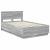 Cadru de pat cu headboard Gri Sonoma 120 x 190 cm Lemn compozit GartenMobel Dekor