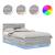 Cadru de pat cu headboard Gri Sonoma 120 x 200 cm Lemn compozit GartenMobel Dekor