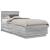 Cadru de pat cu headboard Gri Sonoma 100 x 200 cm Lemn compozit GartenMobel Dekor
