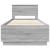 Cadru de pat cu headboard Gri Sonoma 100 x 200 cm Lemn compozit GartenMobel Dekor