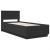 Cadru de pat cu headboard Negru 70 x 190 cm Lemn compozit GartenMobel Dekor