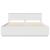 Cadru de pat cu headboard Alb 200 x 200 cm Lemn compozit GartenMobel Dekor