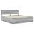 Cadru de pat cu headboard Gri Sonoma 180 x 200 cm Lemn compozit GartenMobel Dekor