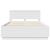 Cadru de pat cu headboard Alb 140 x 200 cm Lemn compozit GartenMobel Dekor