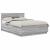 Cadru de pat cu headboard Gri Sonoma 140 x 200 cm Lemn compozit GartenMobel Dekor