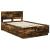 Cadru de pat Stejar fumuriu 135 x 190 cm Lemn compozit GartenMobel Dekor