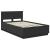 Cadru de pat cu headboard Negru 120 x 190 cm Lemn compozit GartenMobel Dekor