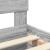 Cadru de pat cu headboard Gri Sonoma 120 x 190 cm Lemn compozit GartenMobel Dekor