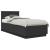 Cadru de pat cu headboard Negru 90 x 190 cm Lemn compozit GartenMobel Dekor