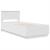 Cadru de pat cu headboard Alb 90 x 200 cm Lemn compozit GartenMobel Dekor