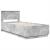 Cadru de pat Gri din beton 70 x 190 cm Lemn compozit GartenMobel Dekor