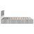 Cadru de pat cu raft Gri Sonoma 140 x 200 cm Lemn compozit GartenMobel Dekor