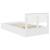 Cadru de pat cu raft Manual Alb 135 x 190 cm Lemn compozit GartenMobel Dekor
