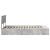 Cadru de pat cu raft Gri din beton 120 x 190 cm Lemn compozit GartenMobel Dekor