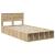 Cadru de pat cu raft Stejar Sonoma 120 x 200 cm Lemn compozit GartenMobel Dekor