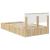 Cadru de pat cu raft Stejar Sonoma 120 x 200 cm Lemn compozit GartenMobel Dekor