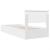 Cadru de pat cu raft Manual Alb 100 x 200 cm Lemn compozit GartenMobel Dekor