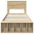 Cadru de pat cu raft Stejar Sonoma 90 x 190 cm Lemn compozit GartenMobel Dekor