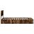 Cadru de pat cu raft Stejar fumuriu 90 x 190 cm Lemn compozit GartenMobel Dekor