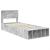 Cadru de pat cu raft Gri din beton 75 x 190 cm Lemn compozit GartenMobel Dekor