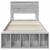 Cadru de pat cu raft Gri Sonoma 75 x 190 cm Lemn compozit GartenMobel Dekor