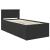 Daybed cu sertar cu headboard Negru 100 x 200 cm Lemn compozit GartenMobel Dekor