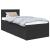 Daybed cu sertar cu headboard Negru 90 x 190 cm Lemn compozit GartenMobel Dekor