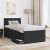 Daybed cu sertar cu headboard Negru 90 x 190 cm Lemn compozit GartenMobel Dekor