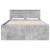 Cadru de pat Gri din beton 150 x 200 cm Lemn compozit GartenMobel Dekor