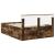 Cadru de pat Stejar fumuriu 150 x 200 cm Lemn compozit GartenMobel Dekor