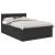 Cadru de pat cu headboard Negru 140 x 190 cm Lemn compozit GartenMobel Dekor